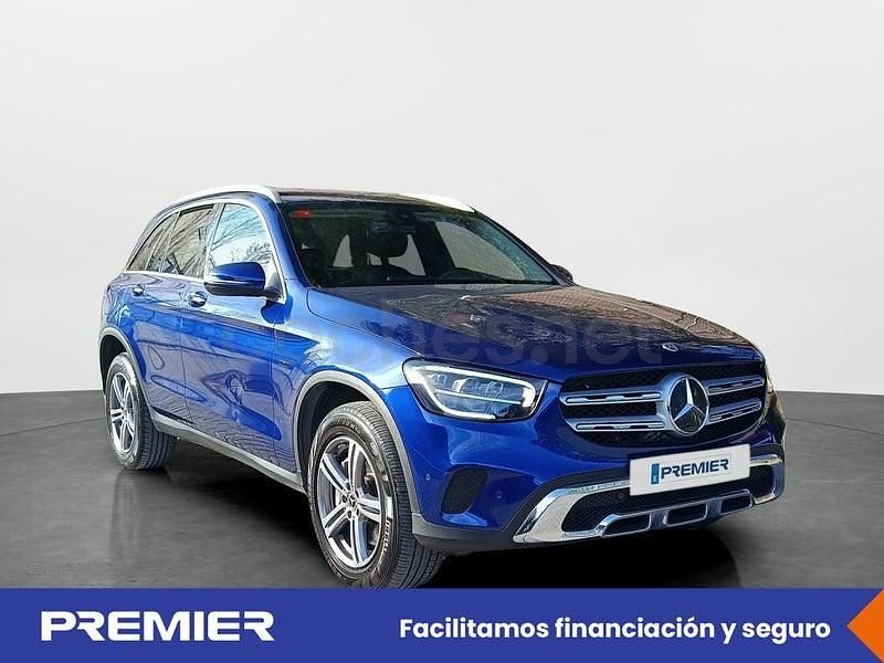 Usado Mercedes GLC300e 313 CV (230 kW) 2021 Azul SUV