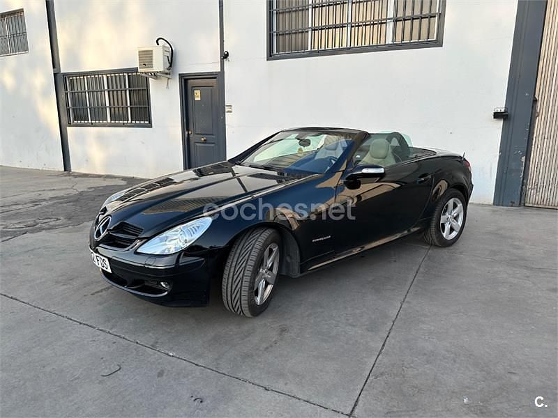 Negro Usado 2006 Mercedes SLK200 Descapotable | 9999 € (Buen precio) - Imagen 1/4