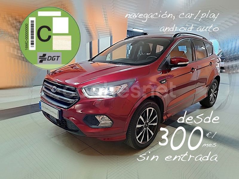 Rojo Usado 2018 Ford Kuga ST-Line SUV | 17.250 € (Precio justo) - Imagen 1/4