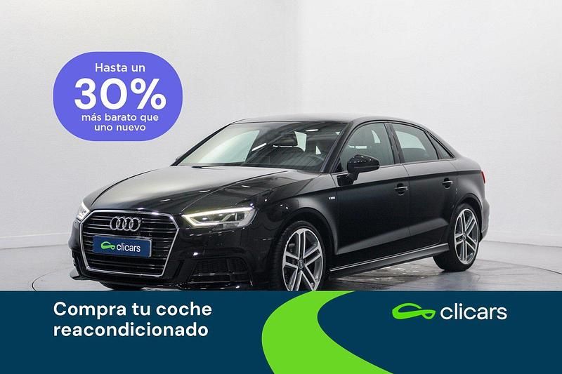 Negro Usado 2017 Audi A3 S-Line Berlina | 17.990 € (Precio justo) - Imagen 1/4