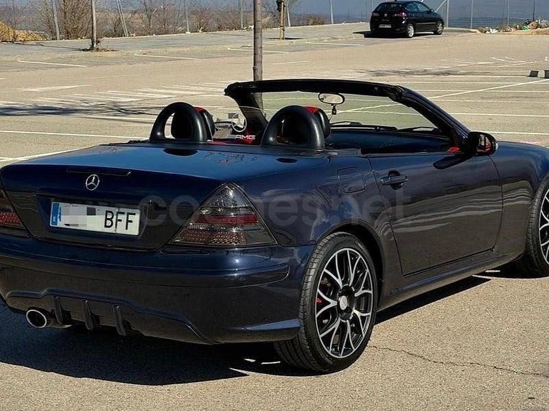 Usado Mercedes SLK200 163 CV (119 kW) 2001 Azul Descapotable