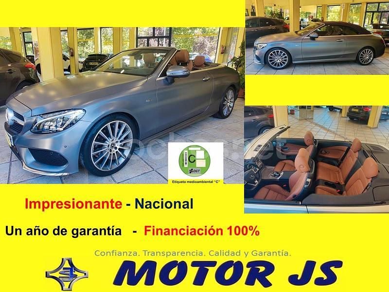 Gris / plata Usado 2018 Mercedes C220 Descapotable | 32.990 € (Caro) - Imagen 1/4