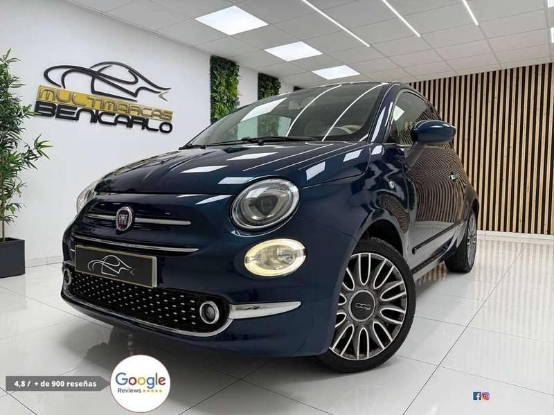 Usado Fiat 500 Lounge 69 CV (50 kW) 2017 Azul Utilitario