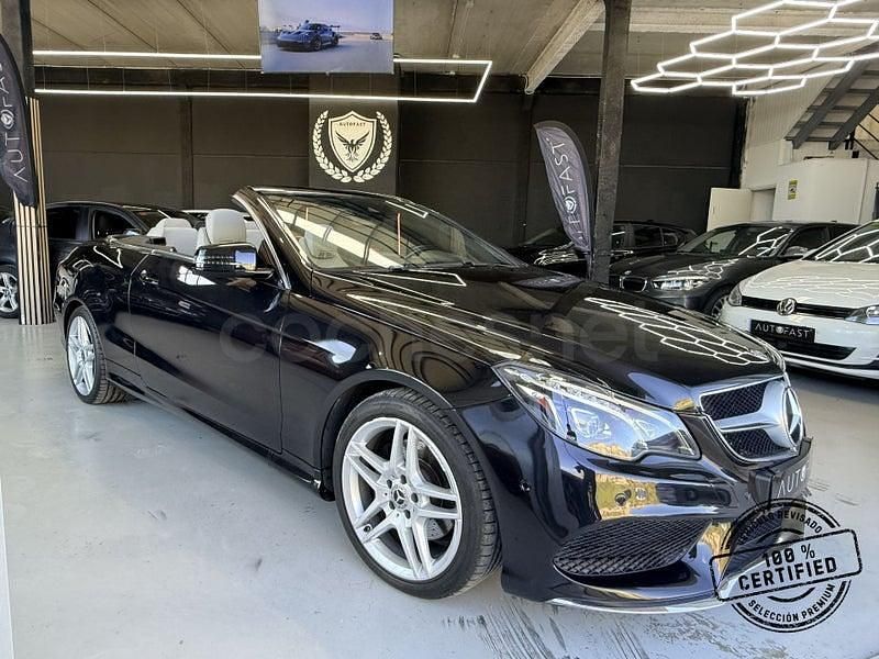 Usado Mercedes E220 170 CV (125 kW) 2016 Negro Descapotable