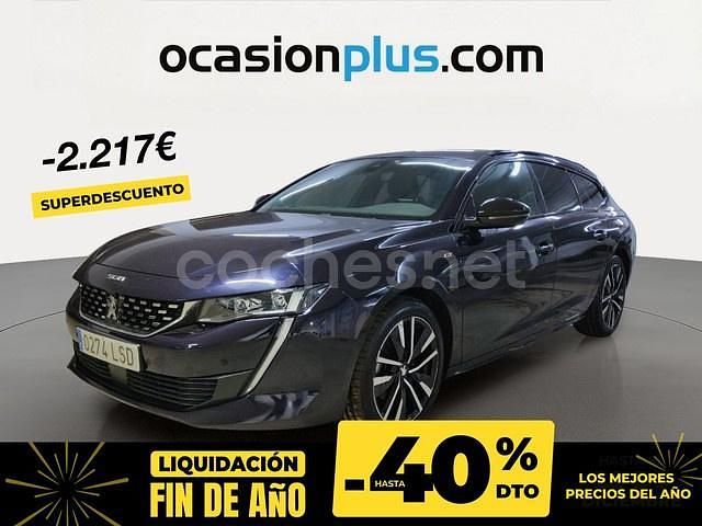 Azul Usado 2021 Peugeot 508 SW GT Familiar | 19.550 € - Imagen 1/4