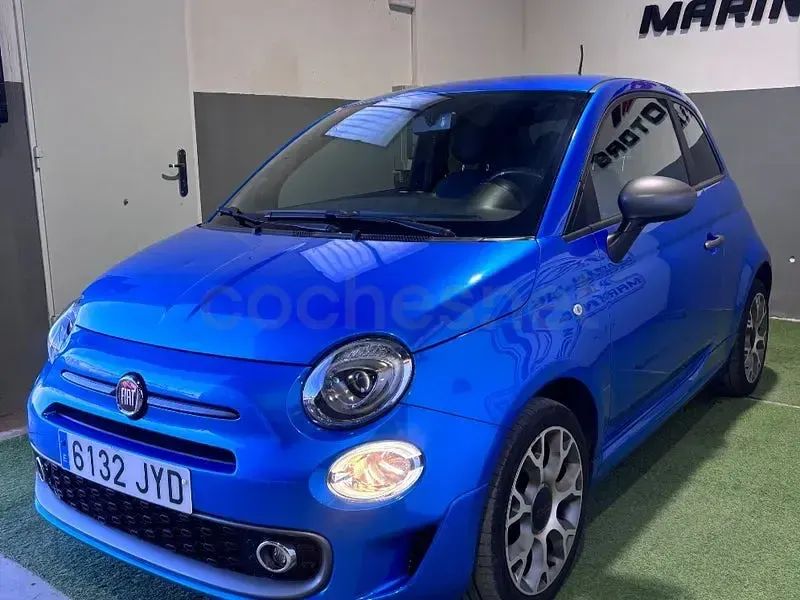 Usado Fiat 500 S 69 CV (50 kW) 2017 Azul Berlina
