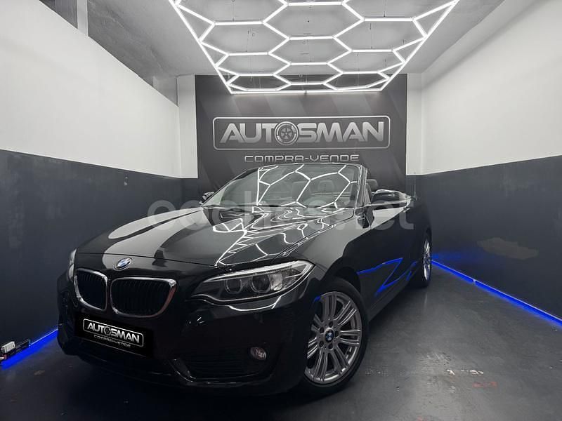 Negro Usado 2015 BMW 218 Descapotable | 16.680 € (Un poco caro) - Imagen 1/4
