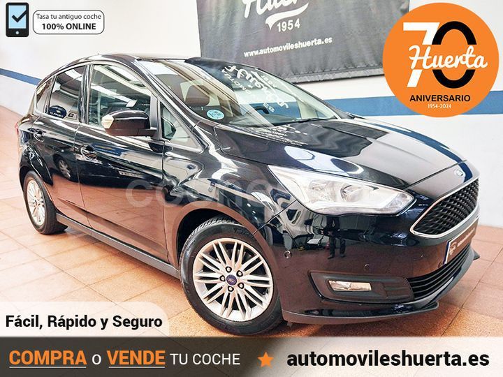 Negro Usado 2019 Ford C-MAX Titanium Monovolumen | 14.500 € (Precio justo) - Imagen 1/4
