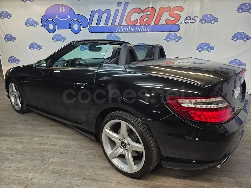 Usado Mercedes SLK200 184 CV (135 kW) 2015 Negro Descapotable