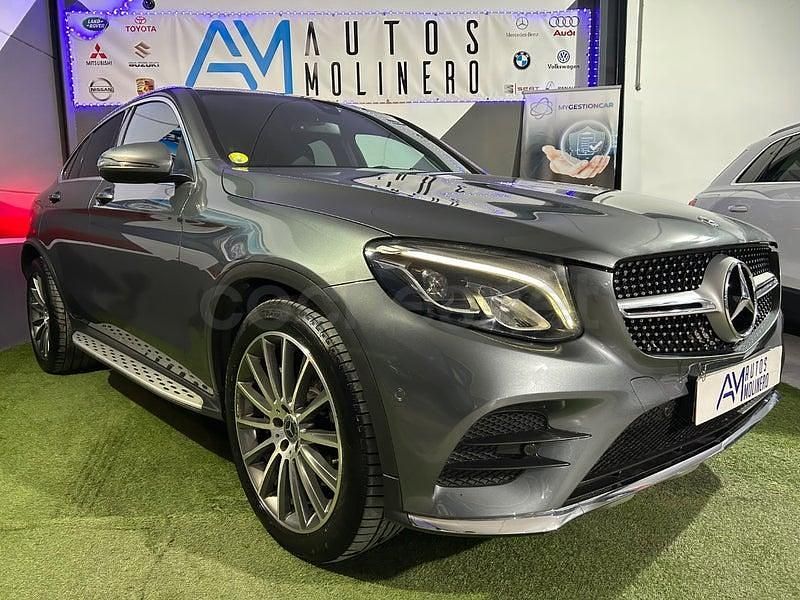 Usado Mercedes GLC250 204 CV (150 kW) 2018 Gris / plata Coupe