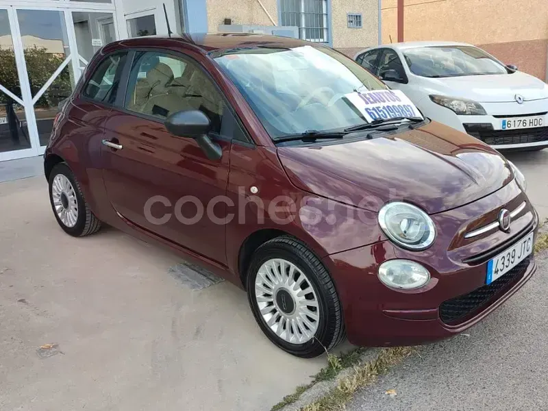 Usado Fiat 500 Pop 69 CV (50 kW) 2017 Granate Berlina