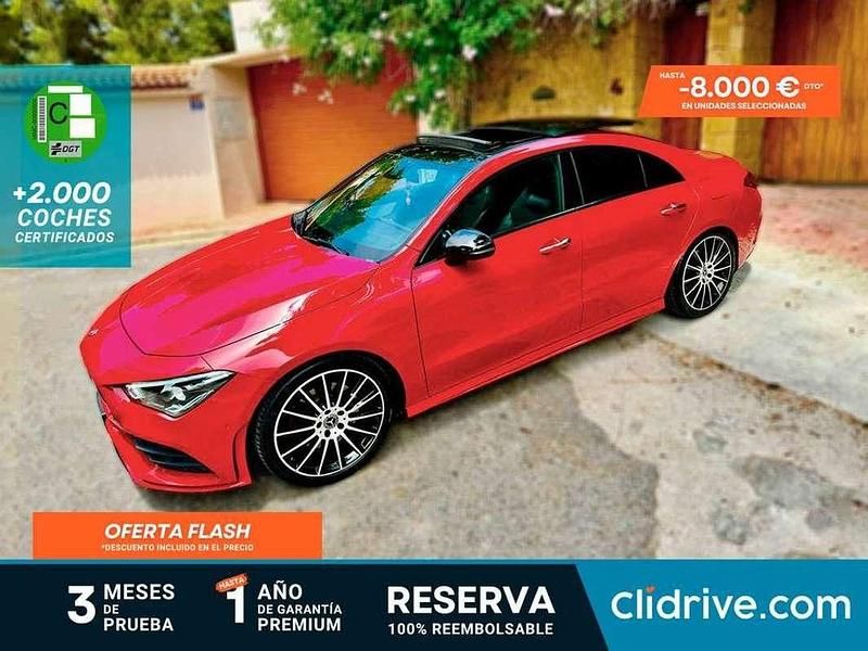 Rojo Usado 2019 Mercedes CLA200 Berlina | 30.390 € (Buen precio) - Imagen 1/3