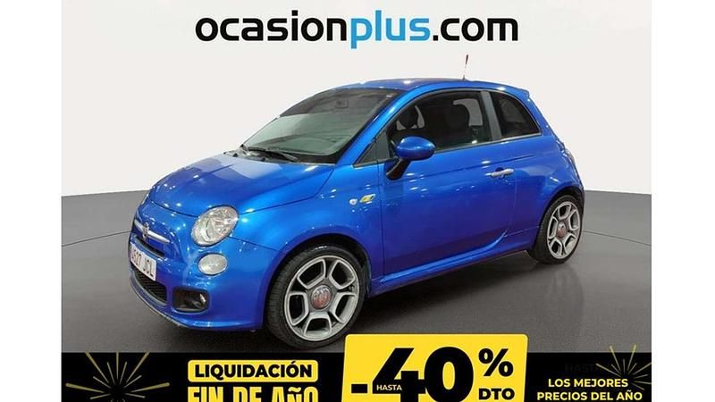 Azul Usado 2015 Fiat 500 S Utilitario | 6450 € (Precio justo) - Imagen 1/4