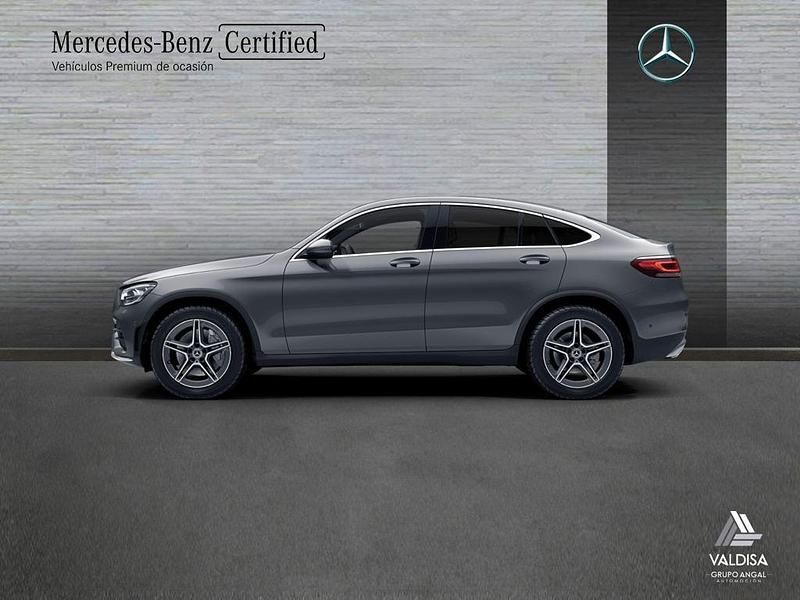 Usado Mercedes GLC300 AMG line 245 CV (180 kW) 2022 Gris Coupe