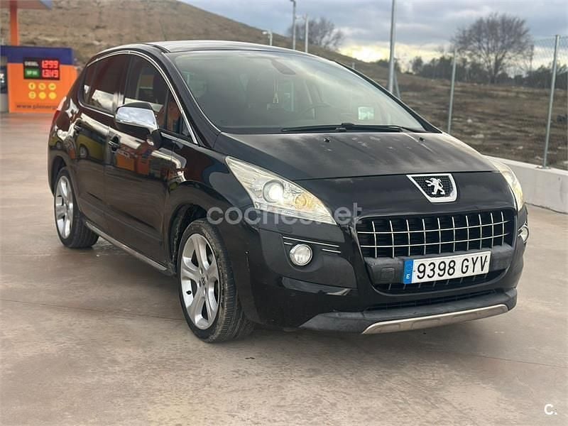 Usado Peugeot 3008 Sport 110 CV (80 kW) 2010 Negro Familiar