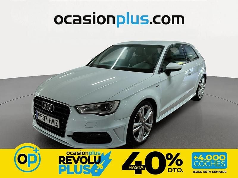 Usado Audi A3 S-Line 150 CV (110 kW) 2014 Blanco Utilitario