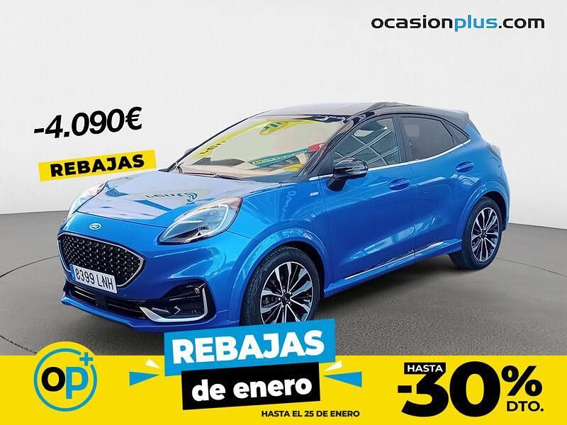 Azul Usado 2021 Ford Puma ST-Line SUV | 17.490 € (Precio justo) - Imagen 1/4