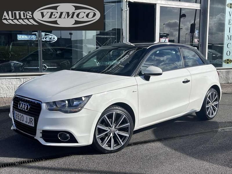 Usado Audi A1 Attraction 90 CV (66 kW) 2011 Blanco Utilitario