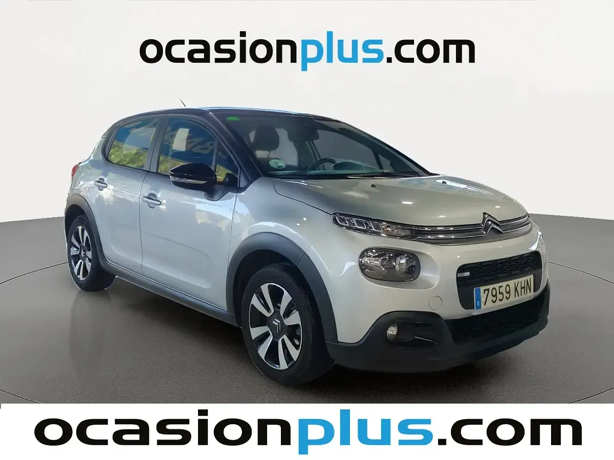 Usado Citroën C3 Feel 82 CV (60 kW) 2018 Gris Utilitario