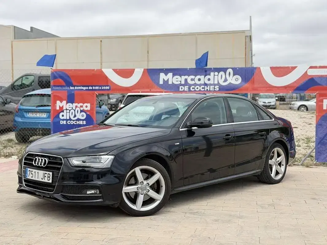 Usado Audi A4 S-Line 136 CV (100 kW) 2015 Negro Berlina