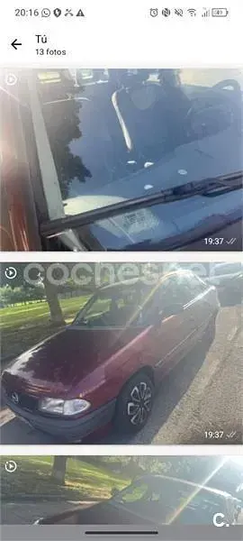 Usado Opel Astra Club 68 CV (50 kW) 2000 Granate Berlina