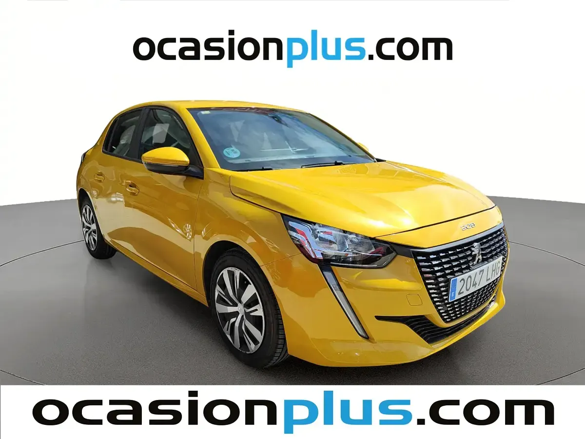 Usado Peugeot 208 Active 75 CV (55 kW) 2020 Amarillo Utilitario