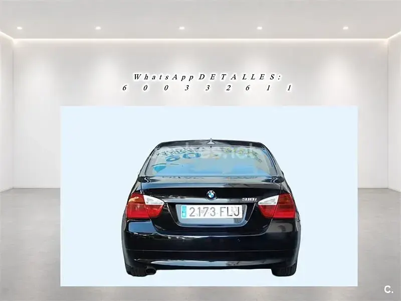 Usado BMW 318 129 CV (94 kW) 2007 Negro Berlina