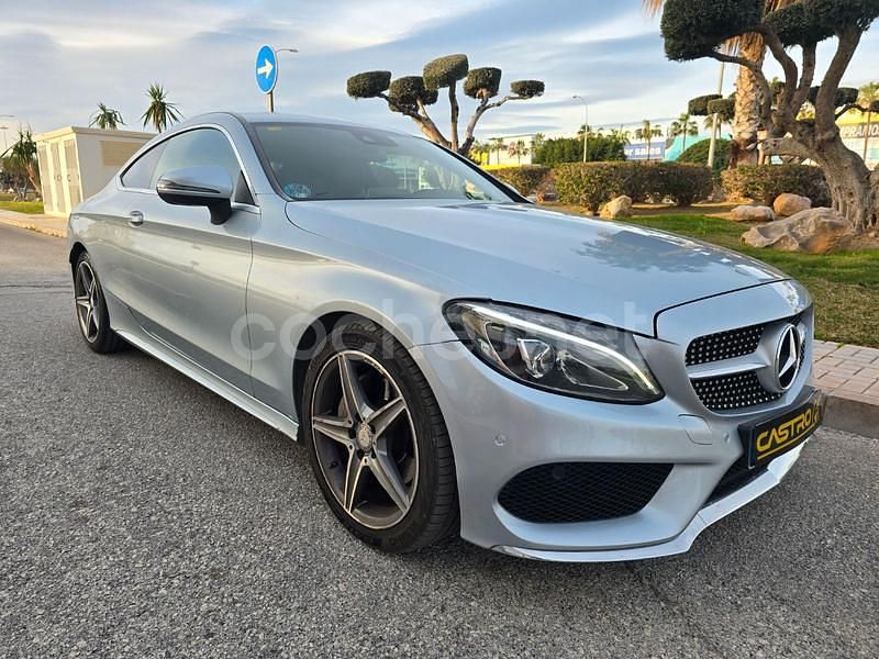 Gris / plata Usado 2016 Mercedes C220 AMG line Coupe | 22.900 € (Un poco caro) - Imagen 1/4
