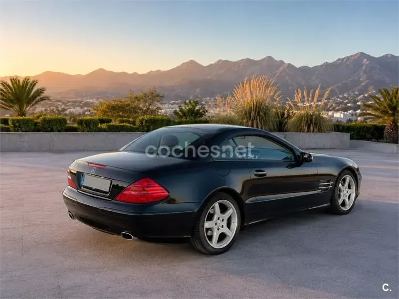 Usado Mercedes SL500 306 CV (225 kW) 2002 Negro Descapotable