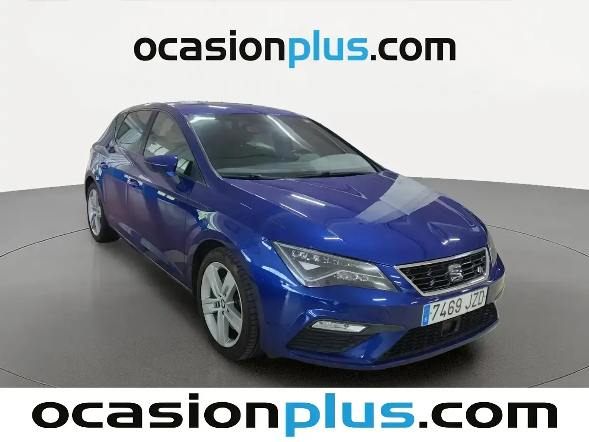 Usado Seat Leon FR 150 CV (110 kW) 2017 Azul Berlina