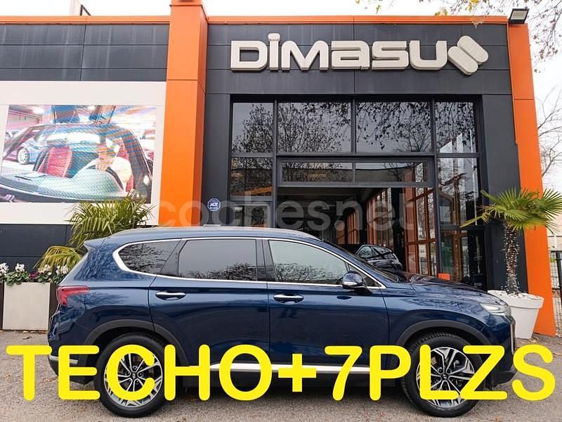 Azul Usado 2019 Hyundai Santa Fe Style SUV | 26.990 € (Un poco caro) - Imagen 1/4