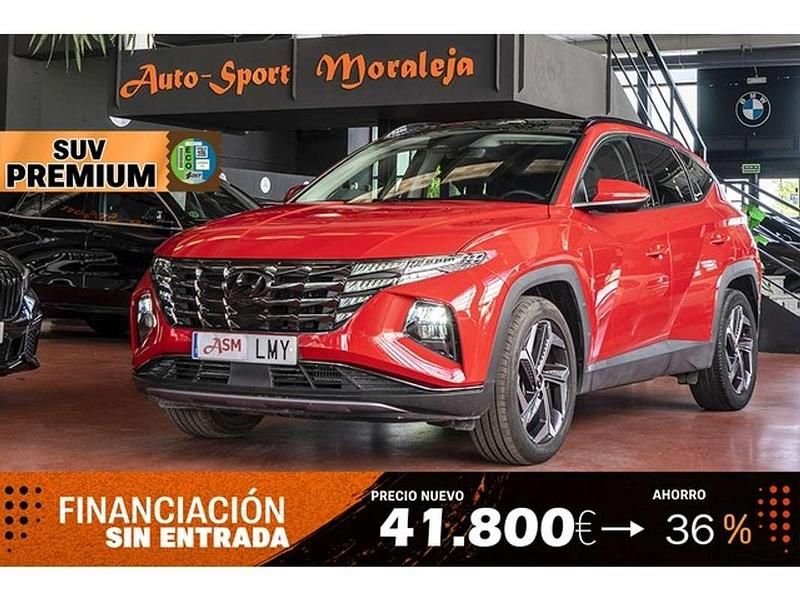 Rojo Usado 2021 Hyundai Tucson SUV | 24.400 € (Un poco caro) - Imagen 1/4