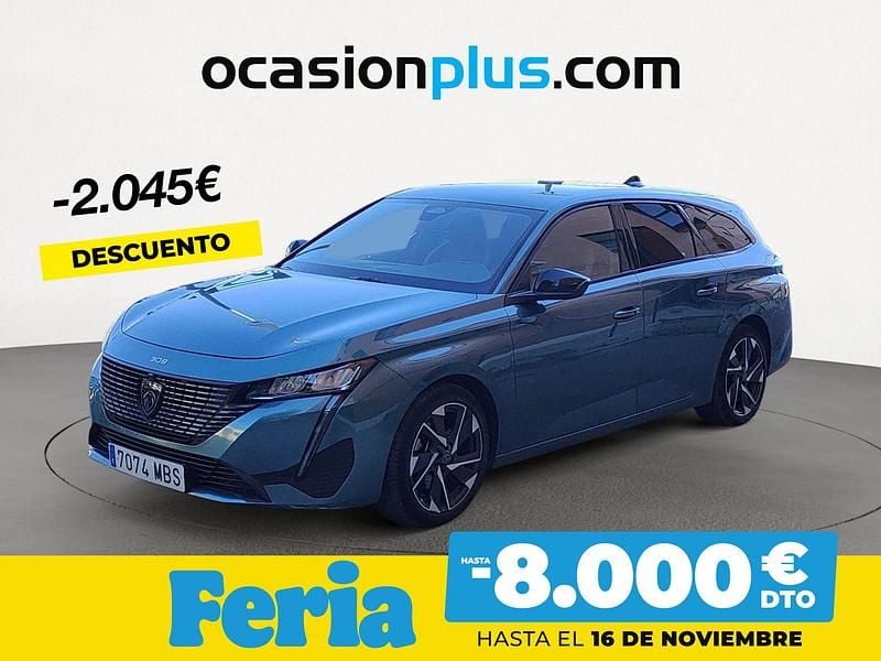 Azul Usado 2022 Peugeot 308 Allure Familiar | 22.500 € (Caro) - Imagen 1/4