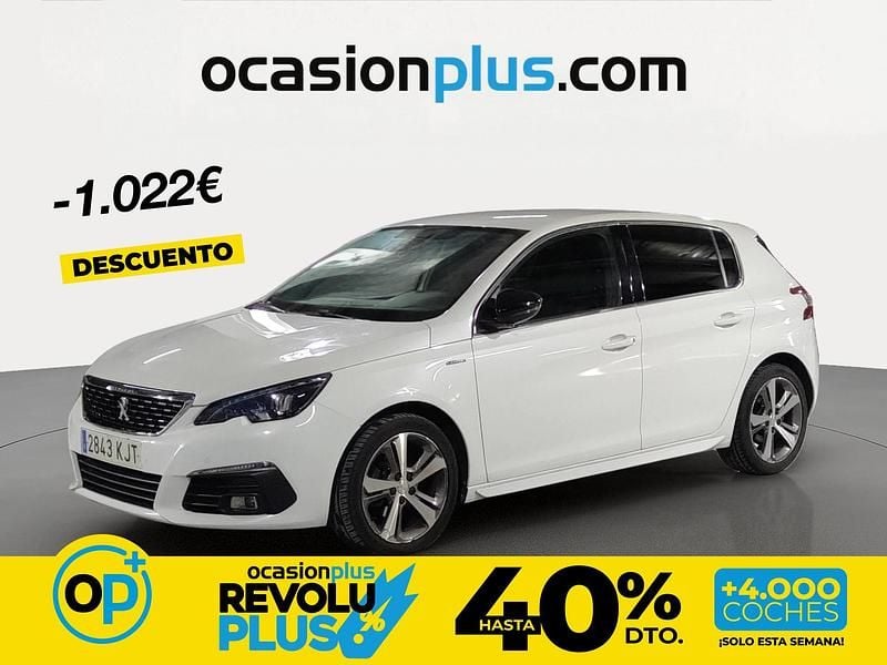 Usado Peugeot 308 GT-line 130 CV (95 kW) 2018 Blanco