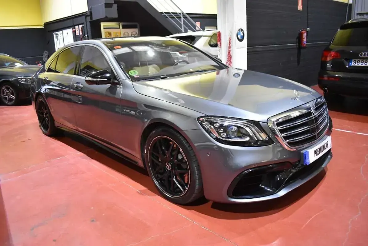 Usado Mercedes S63 AMG AMG 612 CV (450 kW) 2018 Gris Berlina