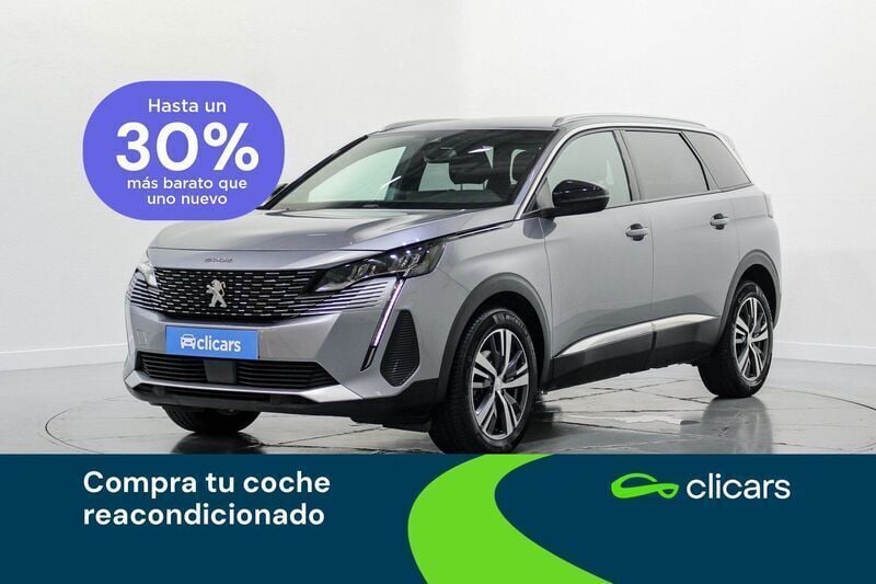 Gris / plata Usado 2024 Peugeot 5008 Allure Monovolumen | 23.490 € (Precio justo) - Imagen 1/4