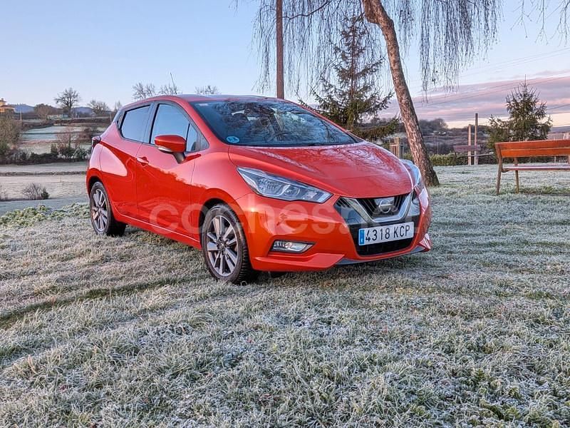 Naranja Usado 2017 Nissan Micra Visia Berlina | 8490 € (Precio justo) - Imagen 1/4