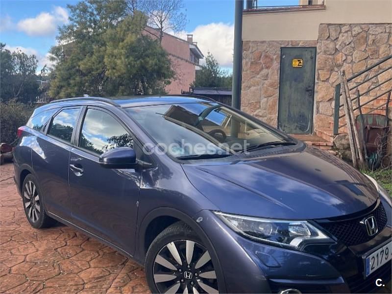 Azul Usado 2017 Honda Civic Elegance Familiar | 10.500 € - Imagen 1/4