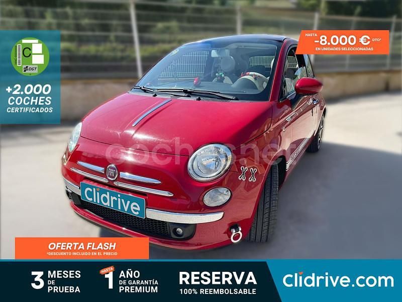 Rojo Usado 2013 Fiat 500 Pop Descapotable | 5990 € (Buen precio) - Imagen 1/3