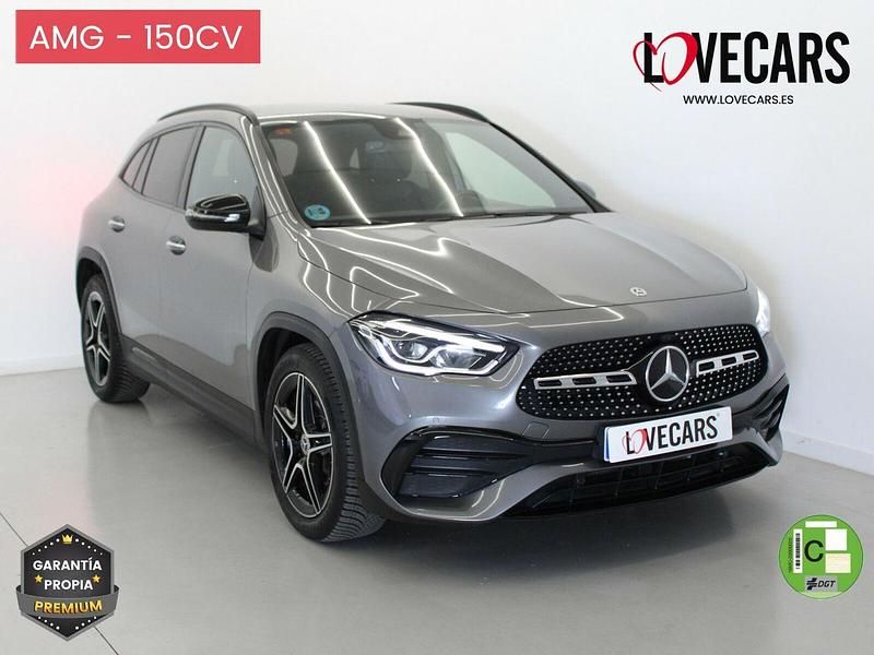Gris Usado 2021 Mercedes GLA200 AMG line Plus SUV | 33.500 € (Un poco caro) - Imagen 1/3