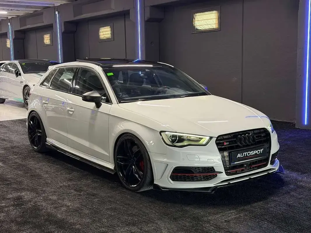 Usado Audi S3 Sportback Exclusive 300 CV (220 kW) 2015 Blanco Utilitario