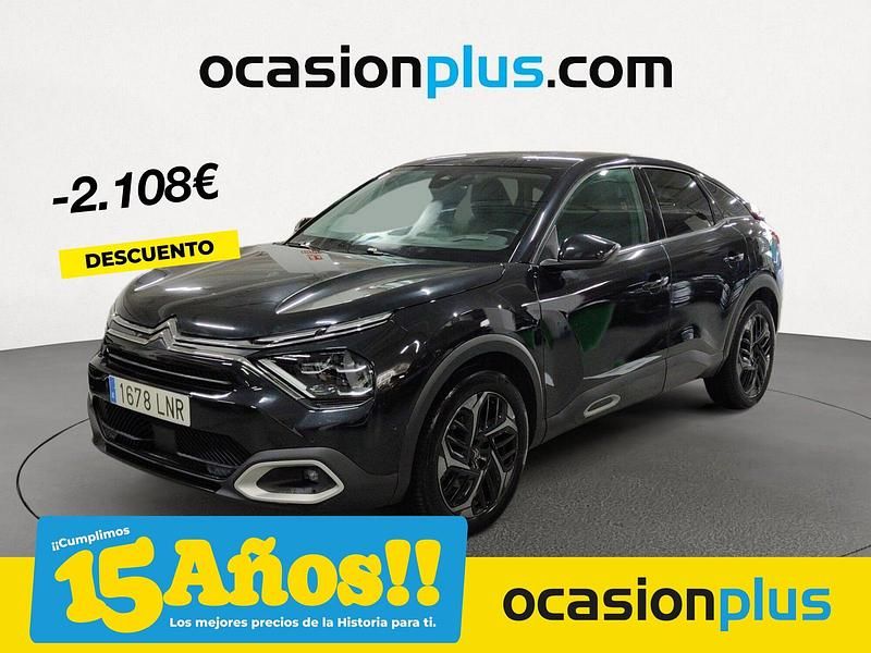 Negro Usado 2021 Citroën C4 PureTech Berlina | 15.490 € (Precio justo) - Imagen 1/4