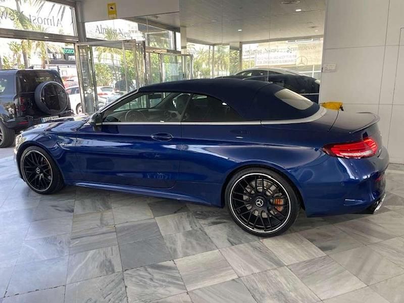 Usado Mercedes C63 AMG AMG 476 CV (350 kW) 2019 Azul Descapotable