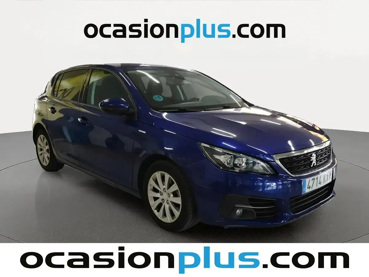Usado Peugeot 308 Style 130 CV (95 kW) 2019 Azul Berlina