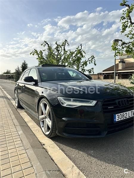 Usado Audi A6 S-Line 320 CV (235 kW) 2017 Negro Familiar
