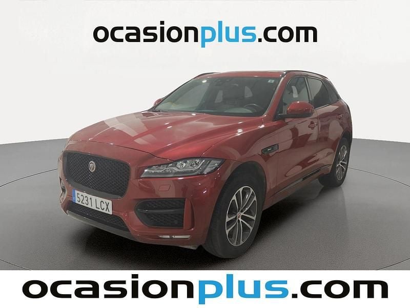 Rojo Usado 2019 Jaguar F-Pace R-Sport SUV | 25.900 € (Precio justo) - Imagen 1/4