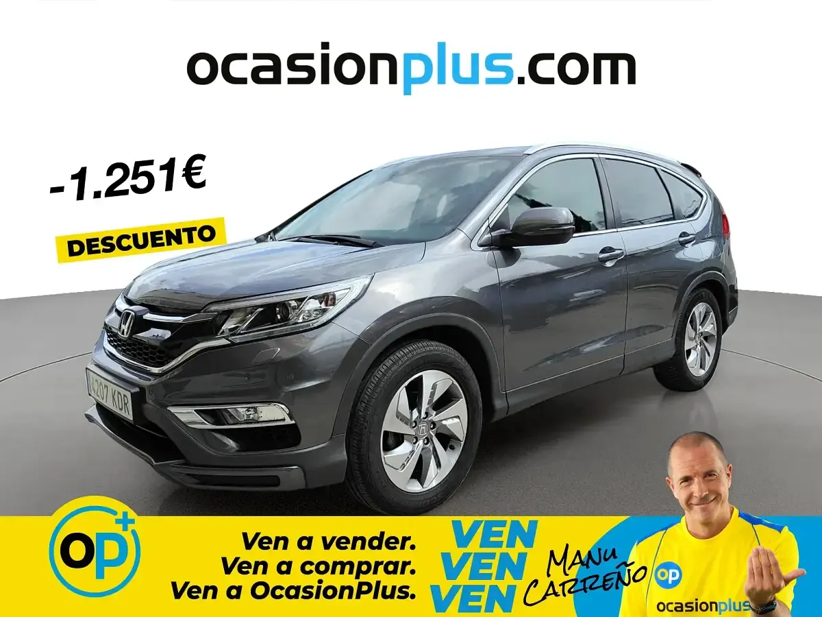 Usado Honda CR-V 120 CV (88 kW) 2017 Gris SUV