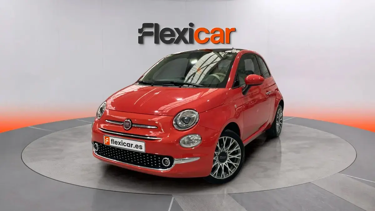 Usado Fiat 500 Lounge 69 CV (50 kW) 2018 Naranja Berlina