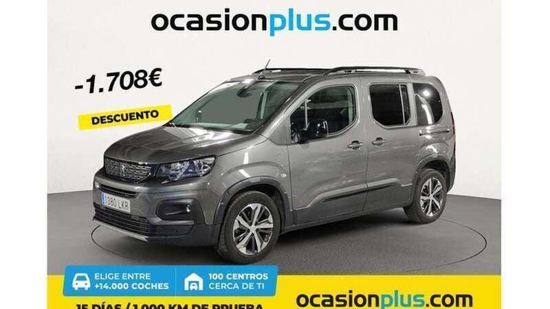 Plateado Usado 2020 Peugeot Rifter GT-line Monovolumen | 17.082 € (Precio justo) - Imagen 1/4