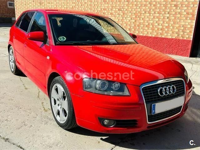 Rojo Usado 2007 Audi A3 Sportback Ambition Berlina | 6499 € (Precio justo) - Imagen 1/4